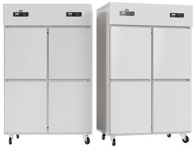 现代双门立式冰柜