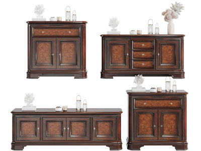 美式实木玄关柜边柜电视柜