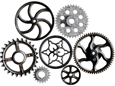 工业风齿轮转盘墙饰挂件