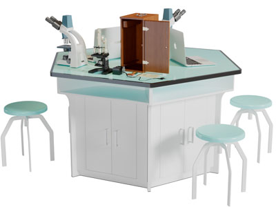 显微镜医疗设备3d模型 显微镜医疗设备