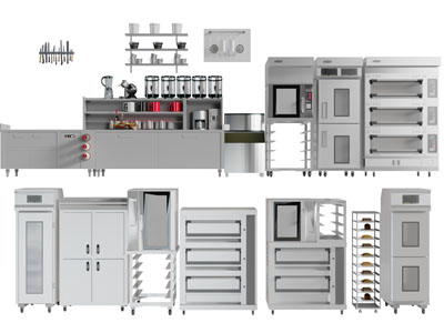 茶饮店商业设备3d模型 茶饮店商业设备
