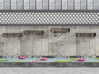 中式庭院景观园艺小品