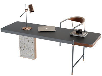 现代书桌椅组合