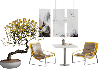 新中式休闲椅子