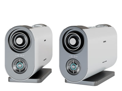 现代音响播放器3d模型 现代音响播放器