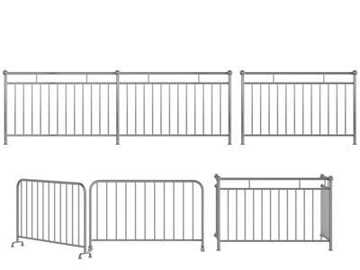 现代不锈钢栏杆围栏围挡