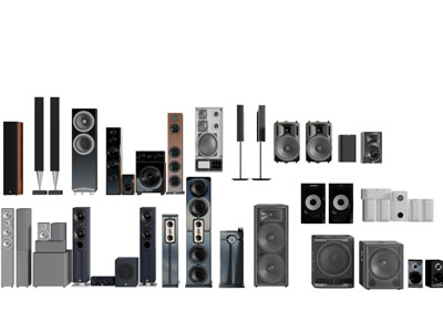 现代立式音响扩音器3d模型 现代立式音响扩音器