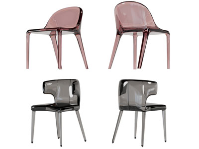 现代透明休闲椅子