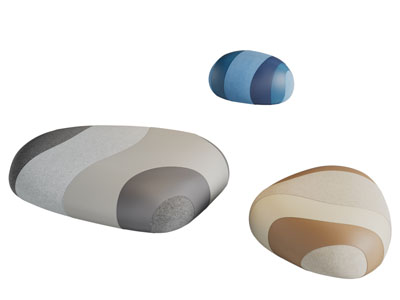 现代不规则坐垫坐墩