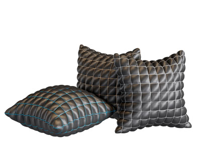 现代皮质软包靠垫抱枕