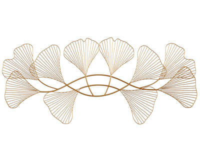 新中式金属银杏叶墙饰挂件