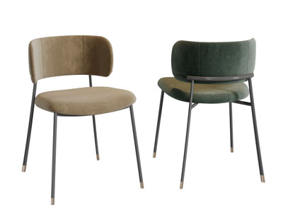 现代轻奢餐椅休闲椅子