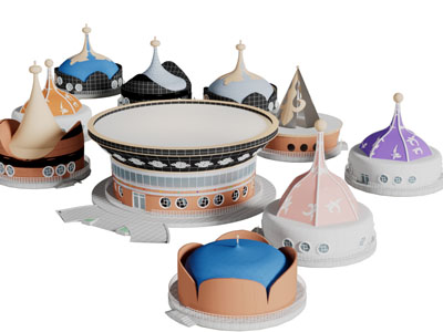 中国民族风情蒙古包