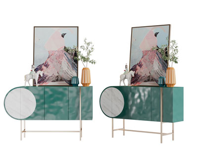 现代轻奢玄关柜边柜