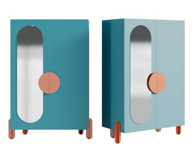 现代糖果色儿童衣柜3d模型 现代糖果色儿童衣柜