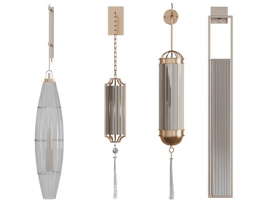 新中式灯笼造型的壁灯