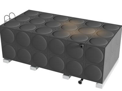 现代不锈钢水箱工业设备3d模型 现代不锈钢水箱工业设备