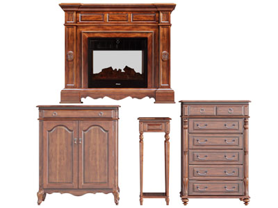 美式实木斗柜花架玄关柜