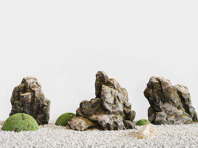 中式假山石头园艺小品