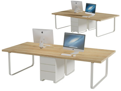 现代实木台面的书桌