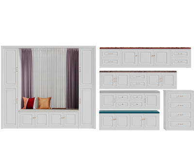 美式装饰收纳柜矮柜斗柜