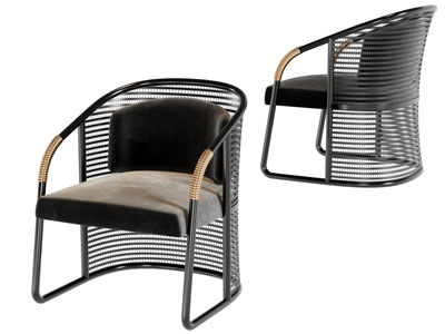 新中式镂空靠背休闲椅子