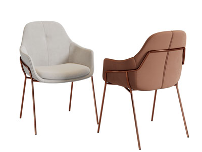 现代轻奢休闲椅子、餐椅