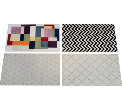 现代长方形地毯3d模型 现代长方形地毯