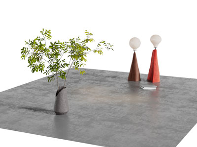 现代灰色地毯3d模型 现代灰色地毯