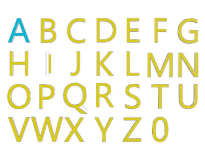 现代英文字母墙饰挂件