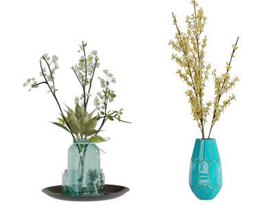 新中式花瓶花卉