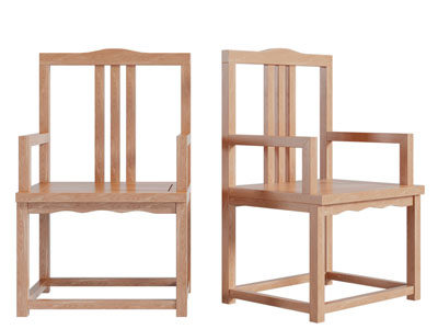 新中式实木扶手椅子