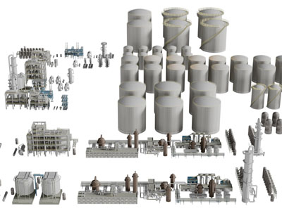现代工业设备3d模型 现代工业设备