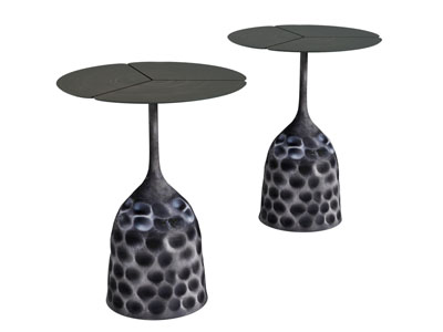 后现代拼接台面的圆形茶几边几3d模型 后现代拼接台面的圆形茶几边几