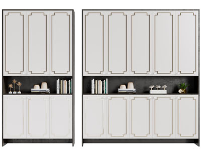 新中式玄关装饰鞋柜