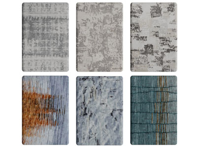 现代抽象长方形地毯3d模型 现代抽象长方形地毯