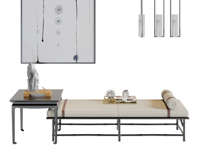 新中式沙发凳茶几