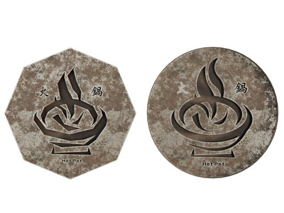 中式火锅店logo招牌3d模型 中式火锅店logo招牌