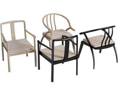 新中式实木扶手椅