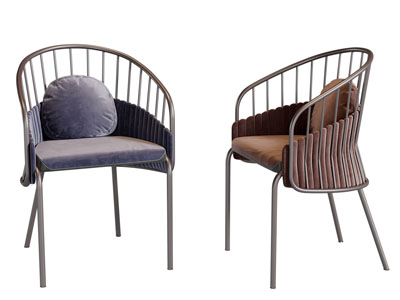 现代镂空靠背的休闲椅子