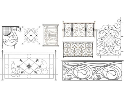 欧式铁艺雕花栏杆护栏围栏