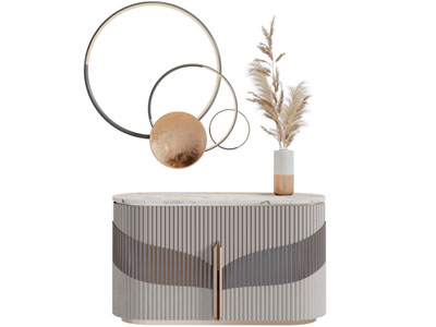 现代轻奢玄关柜边柜