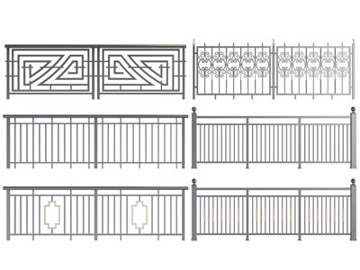 新中式金属铁艺栏杆护栏围栏