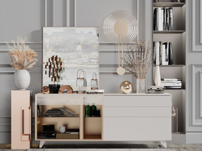 现代玄关柜边柜