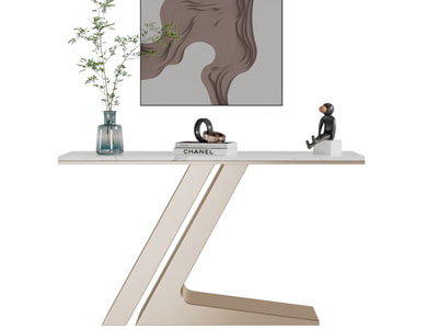 现代轻奢端景台3d模型 现代轻奢端景台
