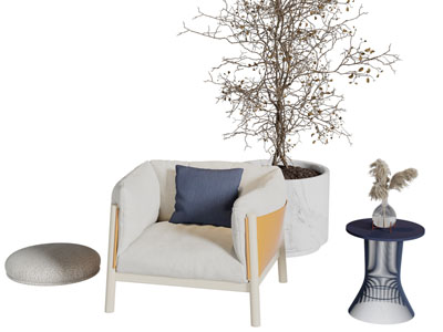 现代布艺休闲椅子