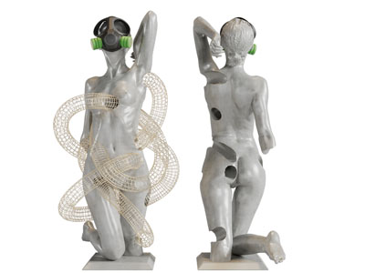 现代抽象女人雕塑雕刻