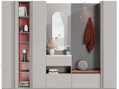 现代玄关装饰鞋柜