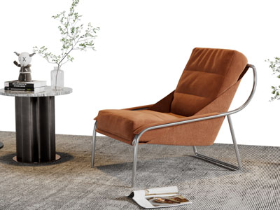 现代休闲椅子茶几