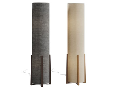 新中式圆柱形落地灯